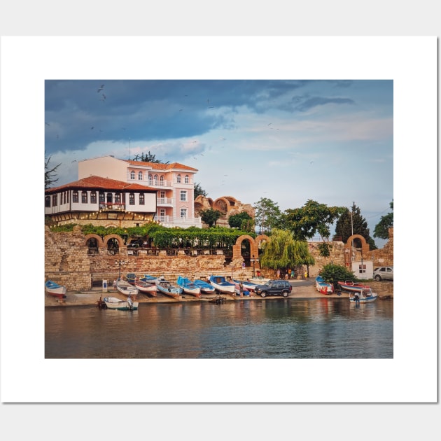 The old town of Nessebar on the Black Sea coast Wall Art by psychoshadow
